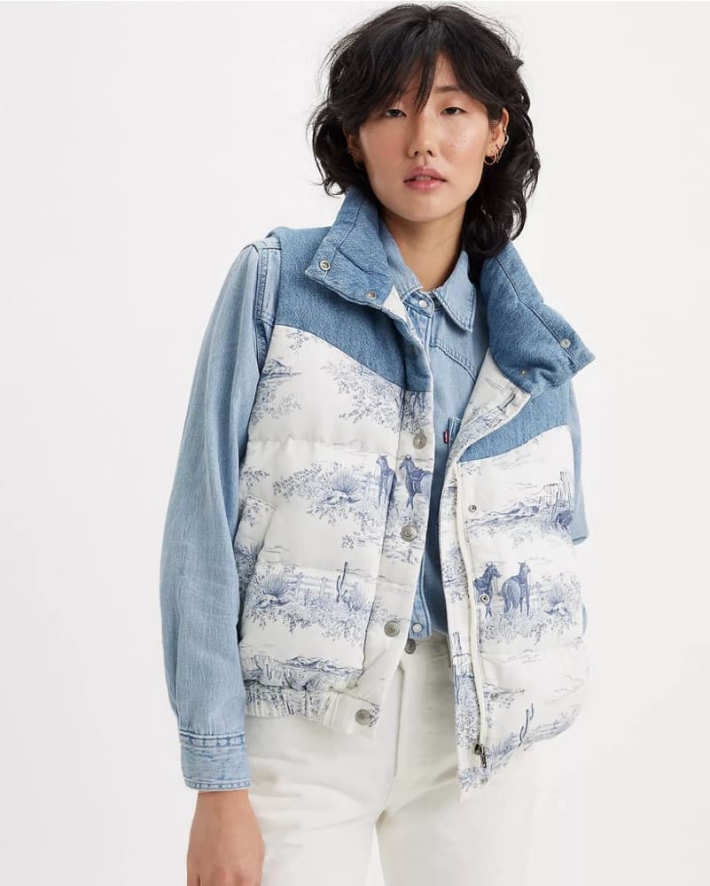 Levi’s Juno Western Puffer Vest - Image 1