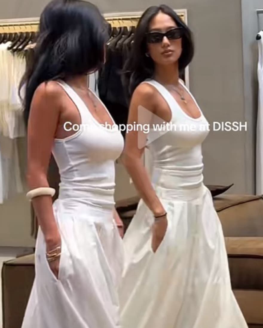 DISSH full Set- poplin Maxi Skirt & Tank - Image 1