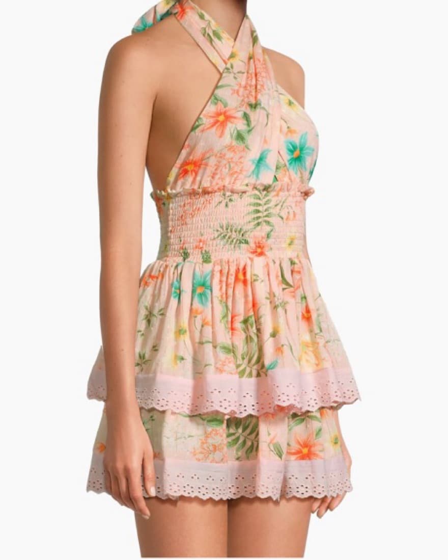 Nora Floral Ruffled Minidress - Image 3
