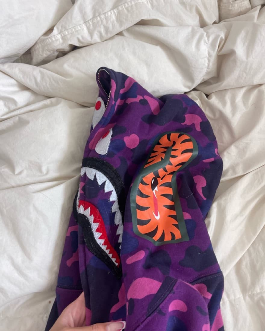 Purple Bapesta Hoodie - Image 6