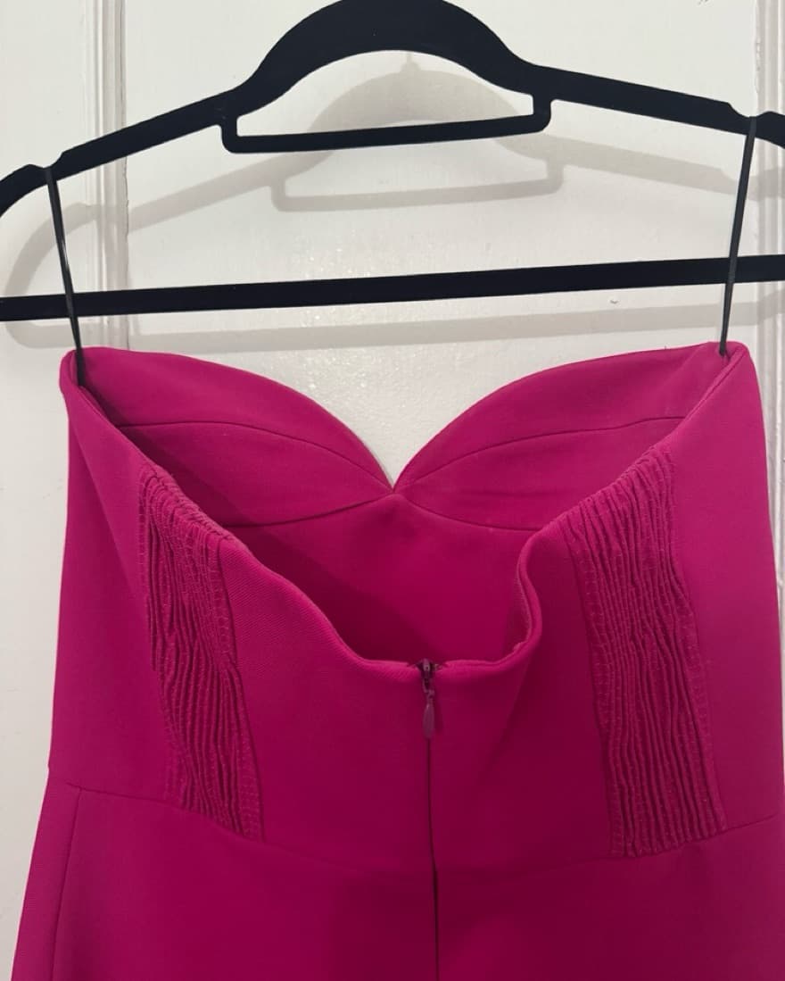 Zara Vibrant Fuchsia Dress - Image 4