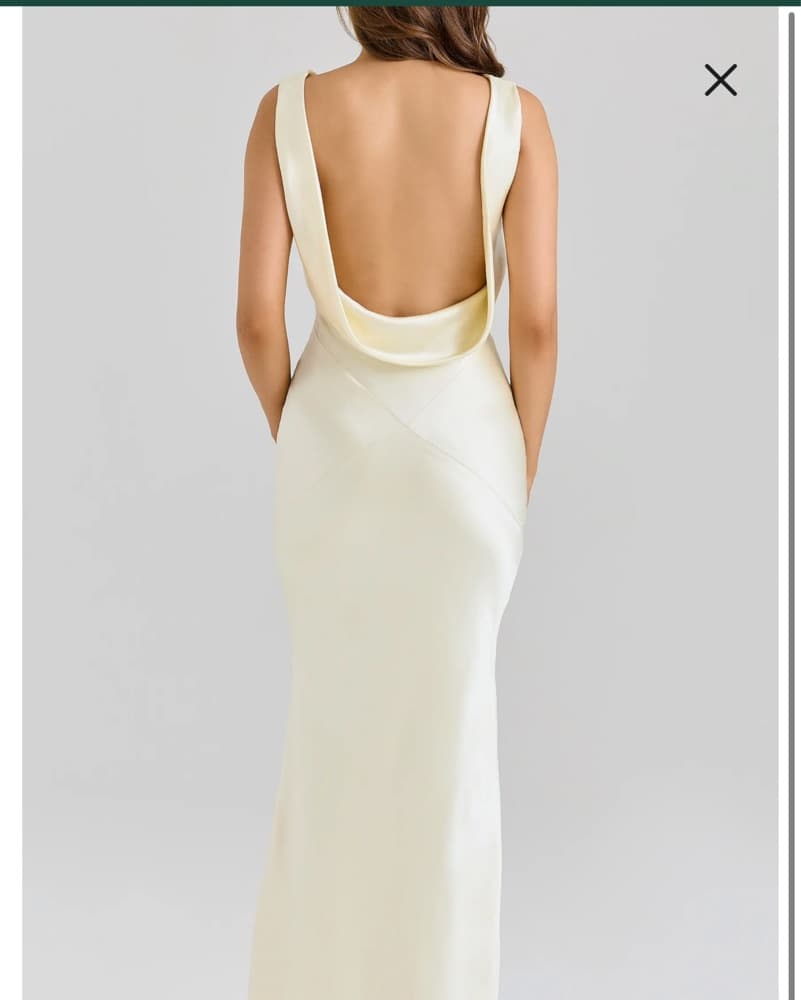House Of CB Safaira Cowl Neck Satin Gown - Image 4