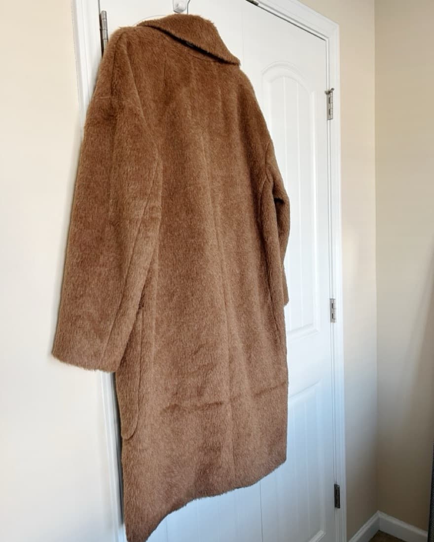 MaxMara Brown Oversized Teddy Coat - Image 3