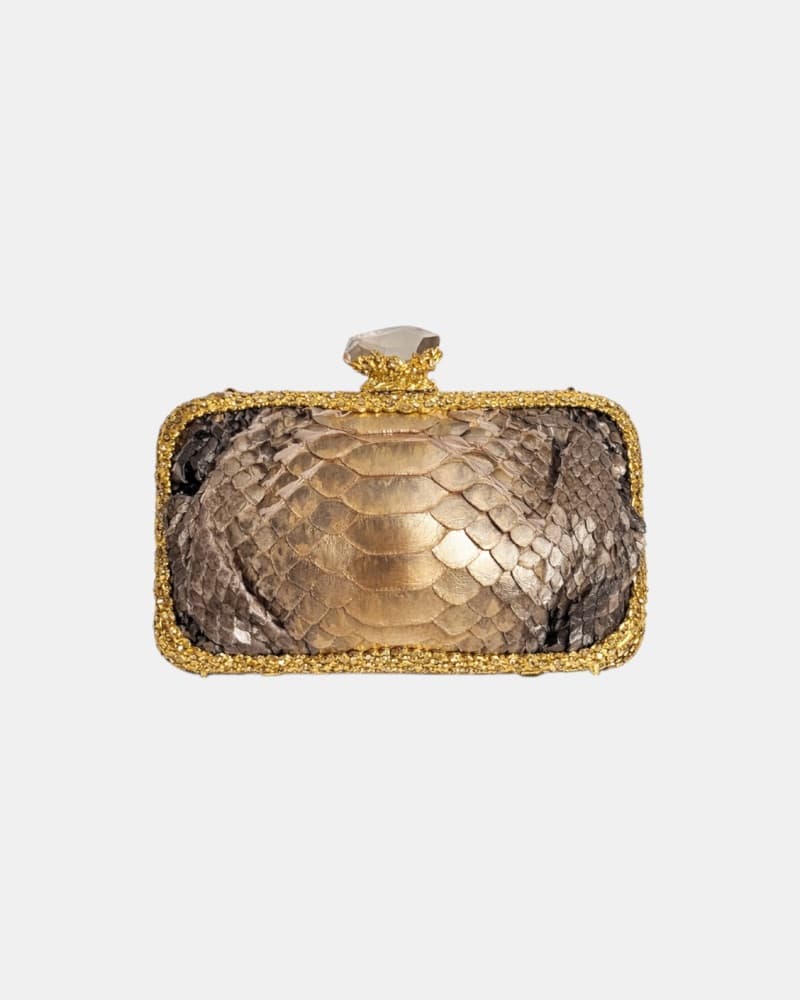*VINTAGE* Clara Kasavina Python Clutch - Image 1