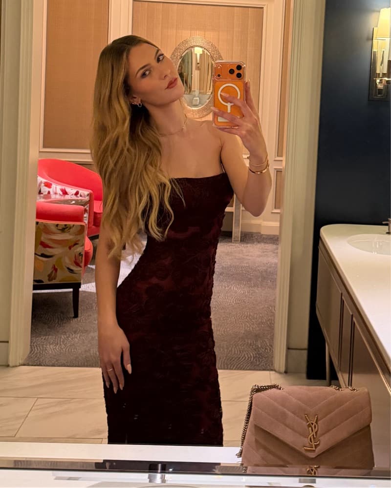 Maroon/Burgundy Maxi Dress - Outcast  - Image 4