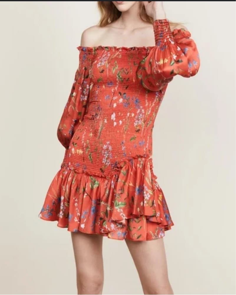Alexis Red Mini Dress  - Image 1