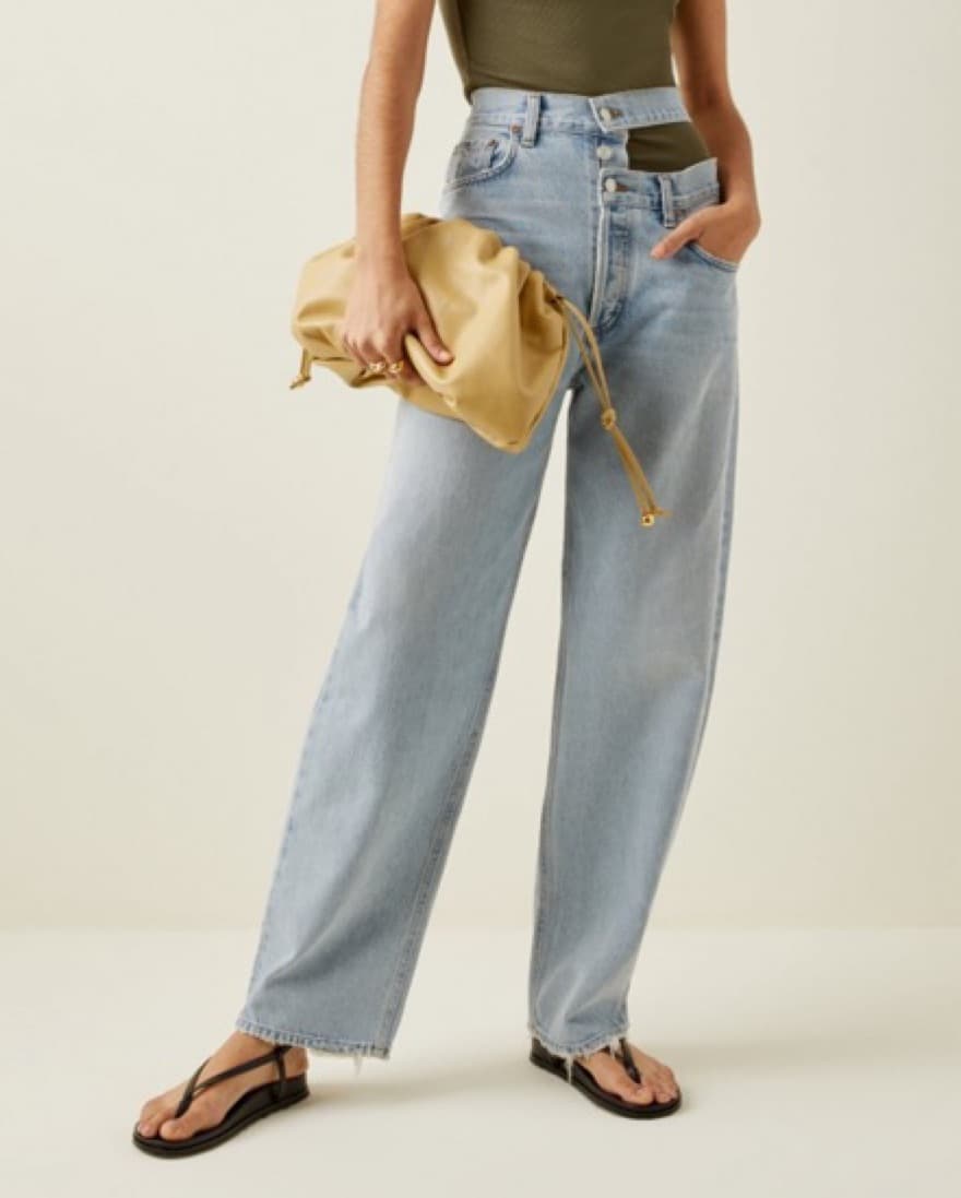 Agolde Broken Waistband High Rise Jeans - Image 1