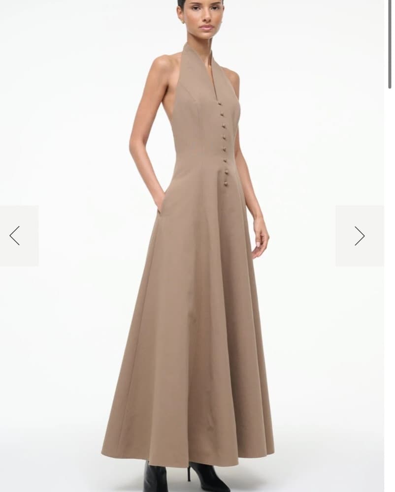 Elegant Halter Neck Maxi Dress - Image 3