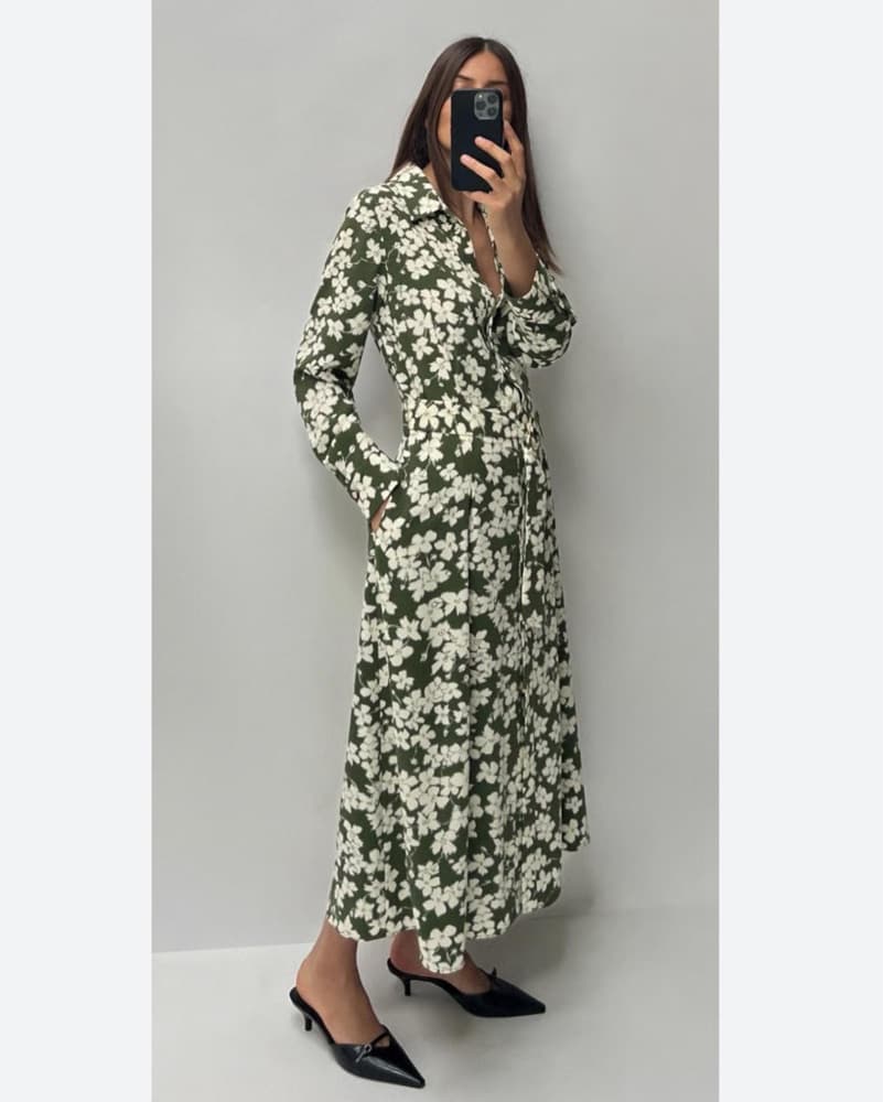  Floral Midi Dress - Image 1