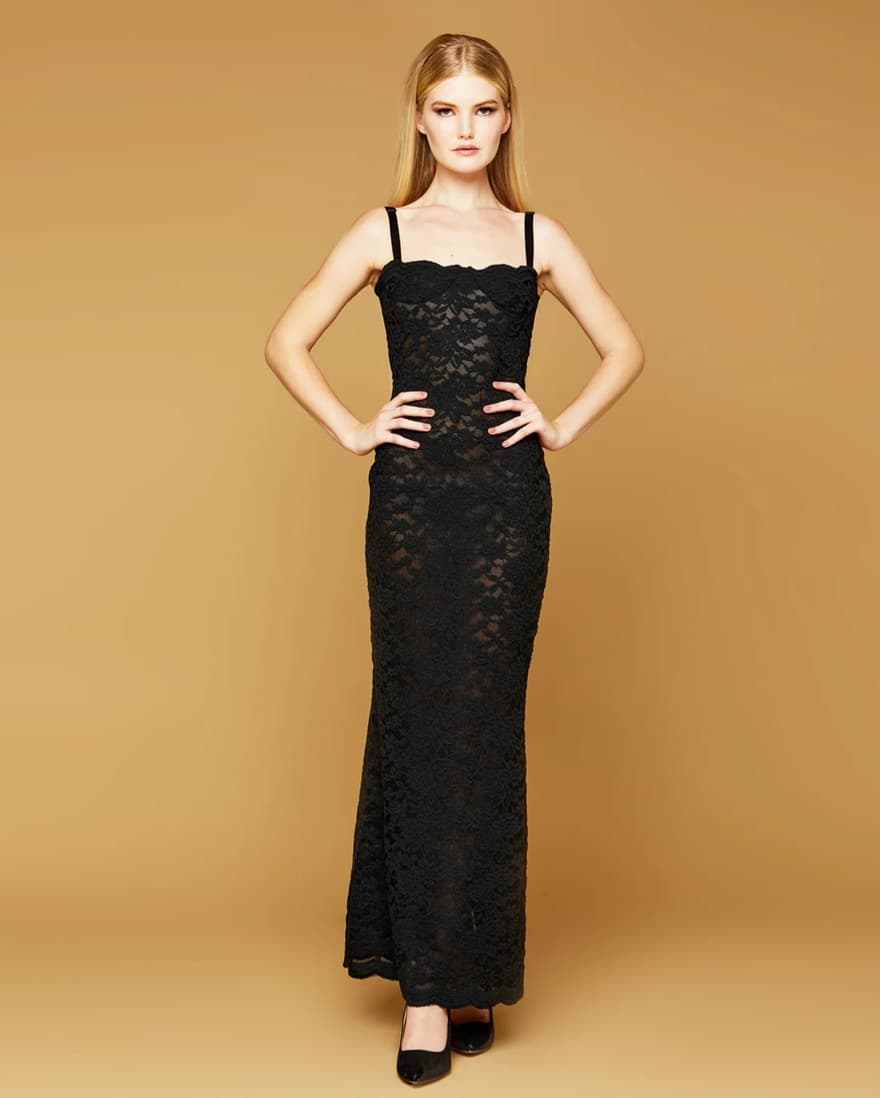 MME.MINK "LACEY SKINNY SLIP" DRESS - Image 1