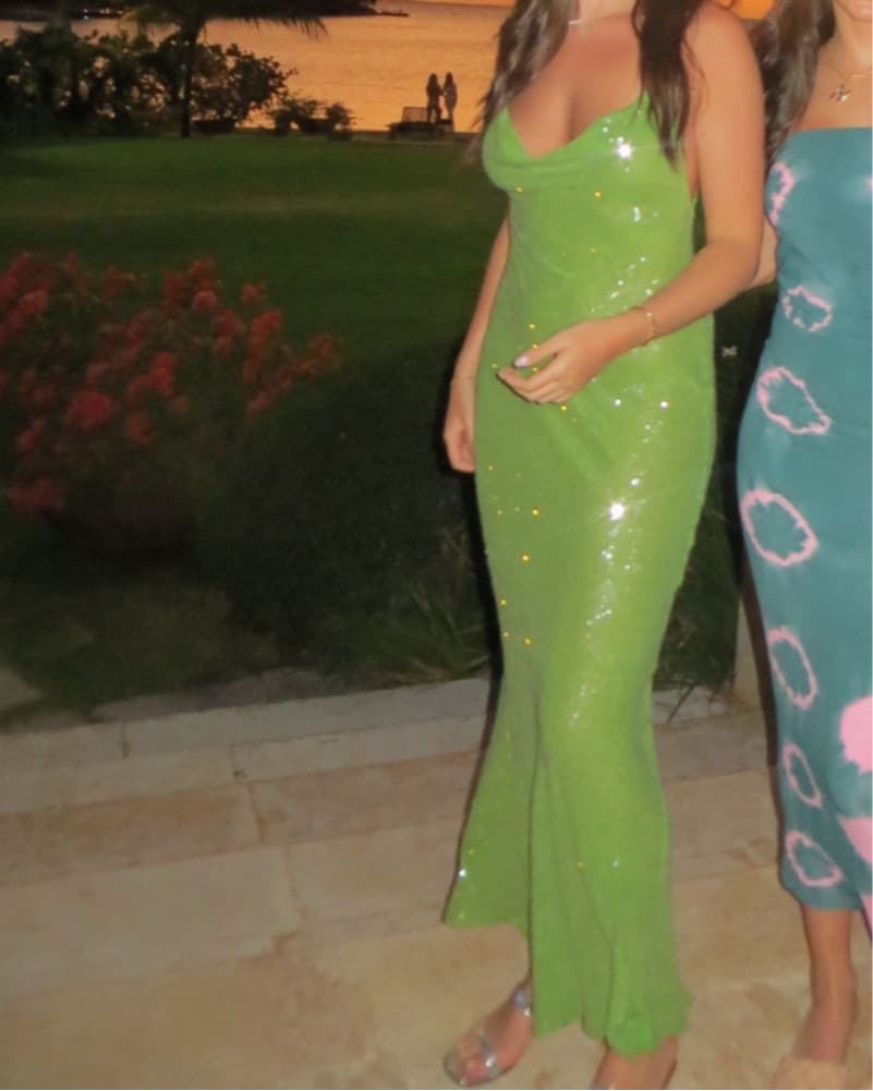 Rat And Boa Green Dress - Image 6
