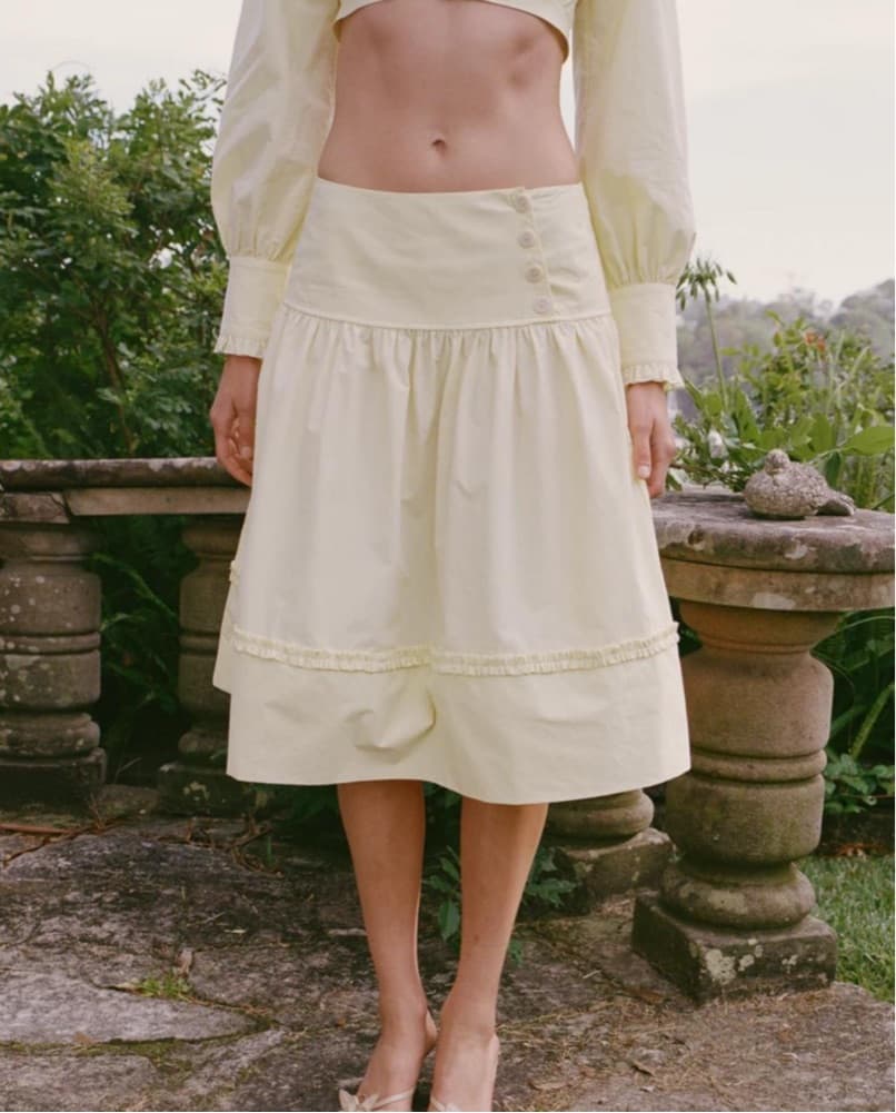 My Mum Made It Ruche Burton Midi Skirt  - Image 1
