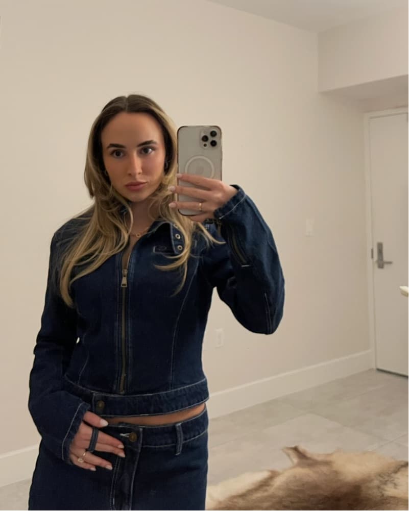 Denim Jacket with Shorts Set - Image 2