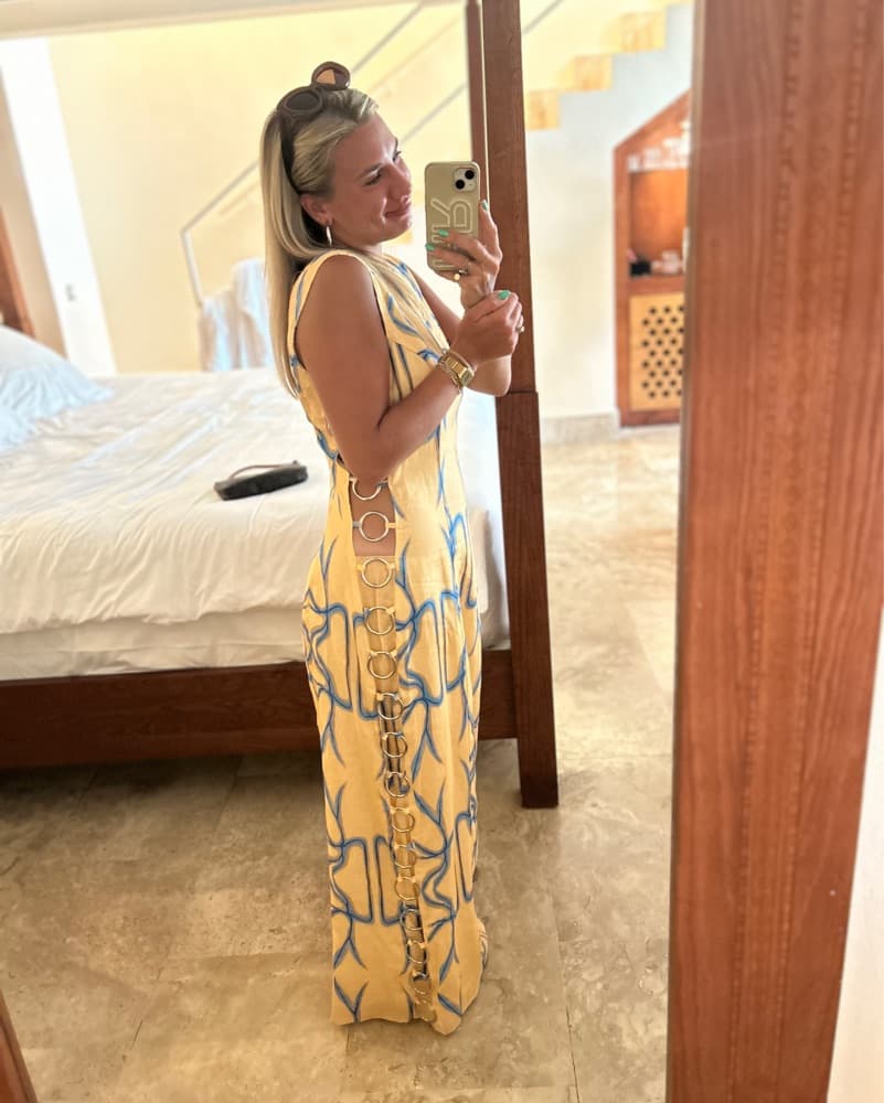 VRG Girl Maxi Dress With Silver Rings - Image 5