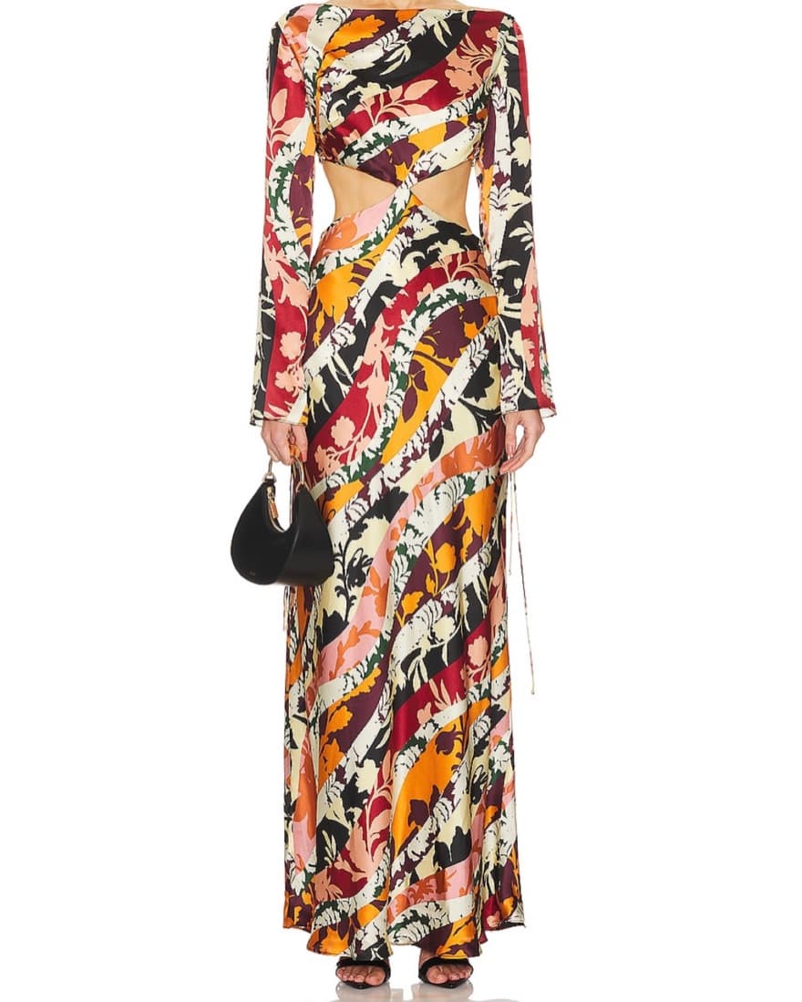 Shona Joy - Cielo Silk Long Sleeve Dress - Image 3