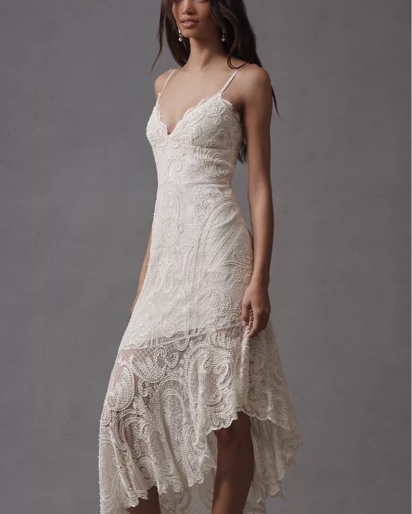 White Lace Gown - Image 1