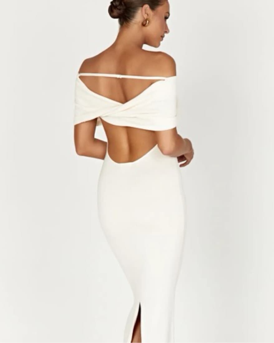 Meshki Knit Off-shoulder Dress  - Image 2