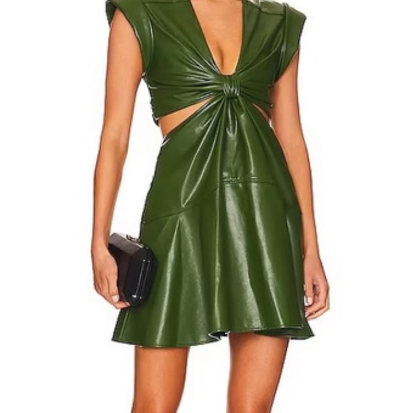 ALC Leather Green dress - Image 1