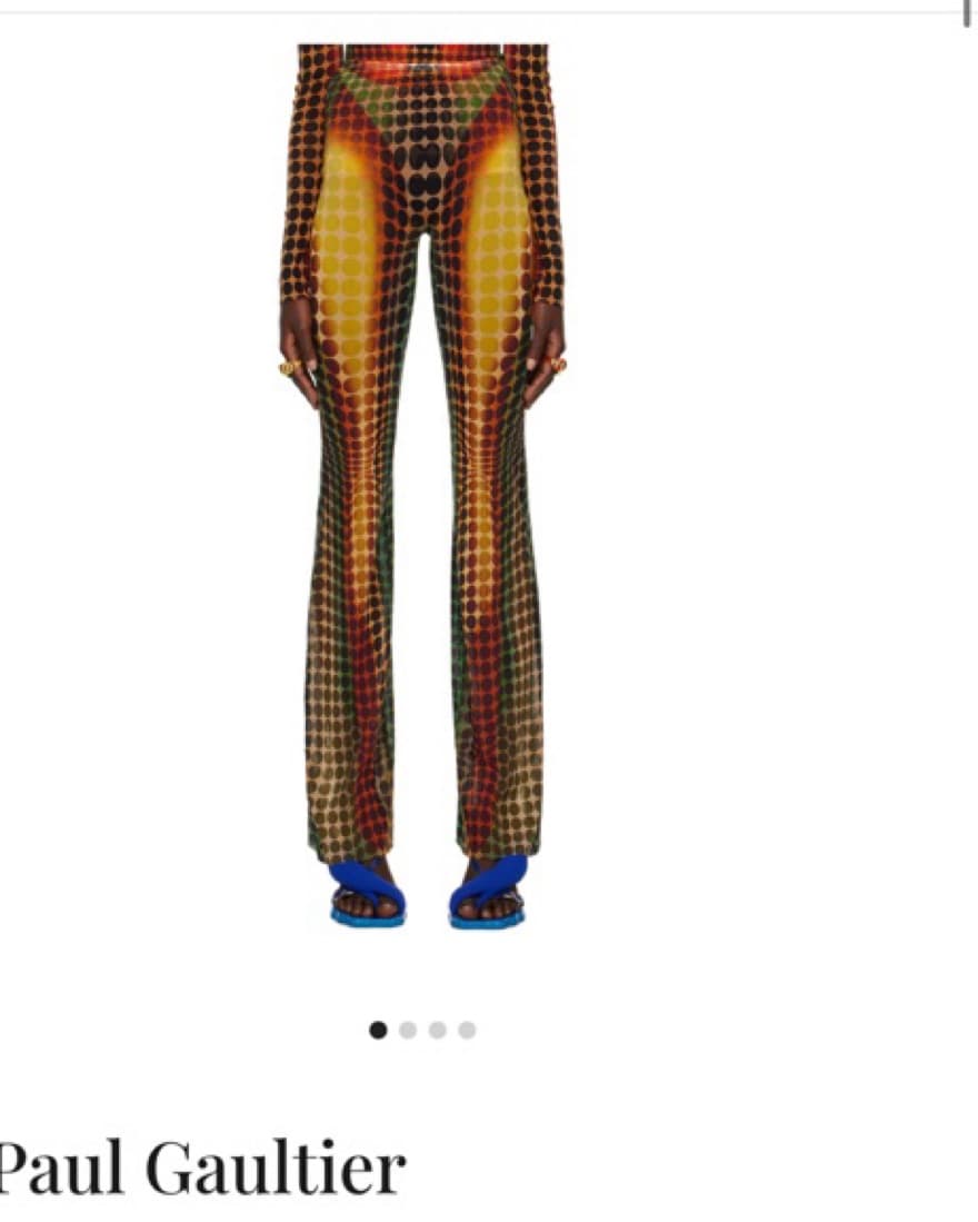 Jean Paul Gaultier Brown Dot Pants - Image 1