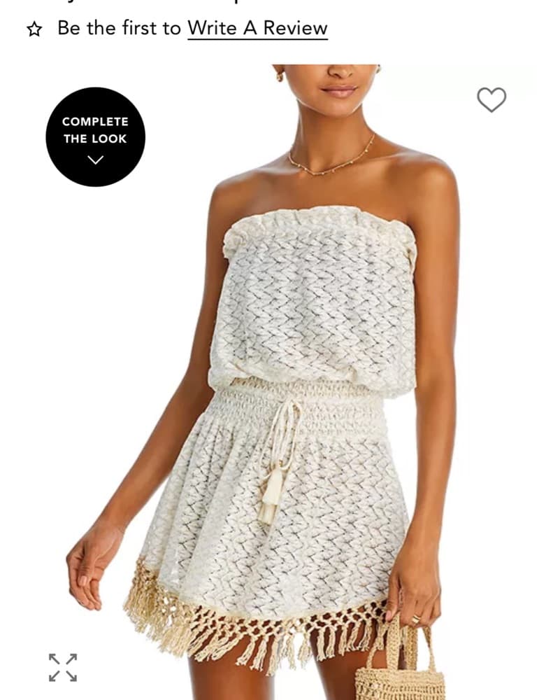 $290 Metallic Gold Romper Cover Up  - Image 1