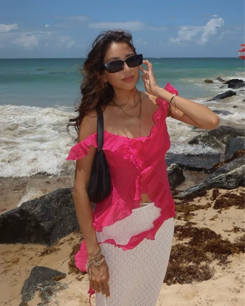 Ruffle Pink Top - Image 2