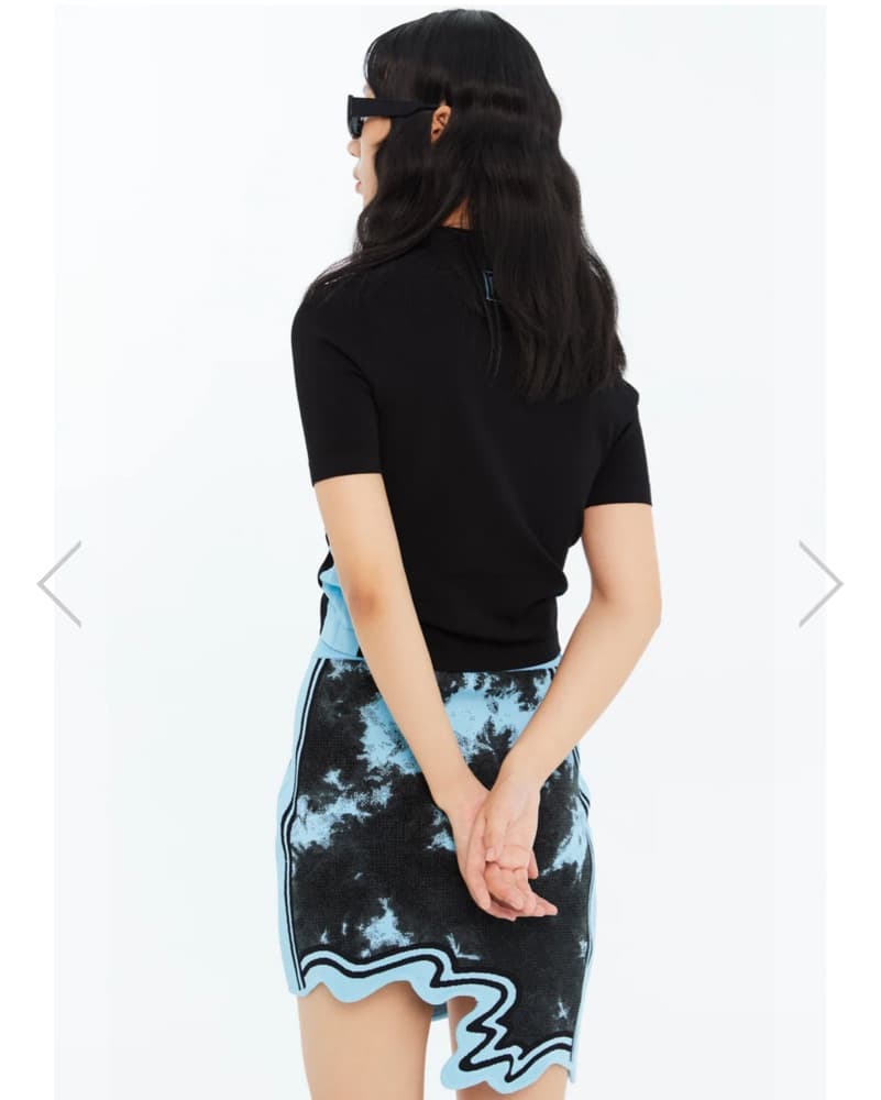 Ph5 SALEM ECO "TIE DYE" WAVY MINI SKIRT - Image 5