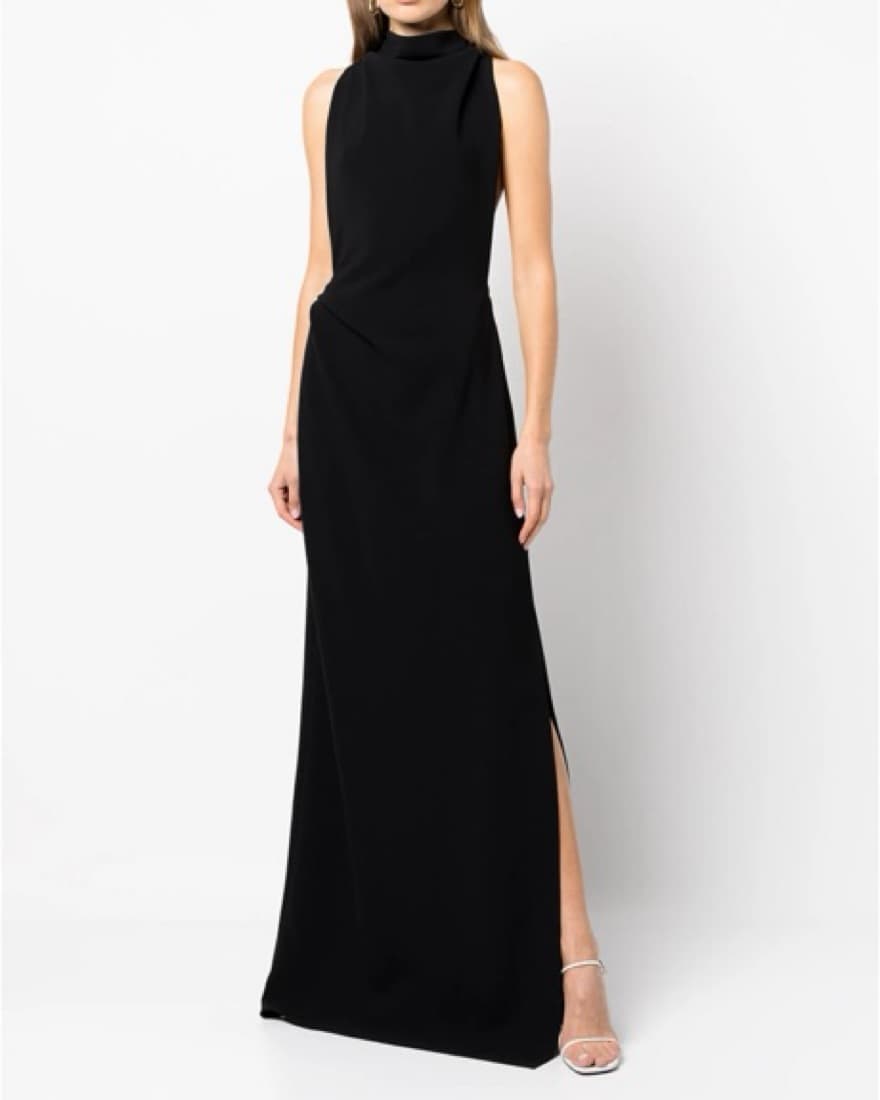 Proenza Crepe Backless Black Dress  - Image 1