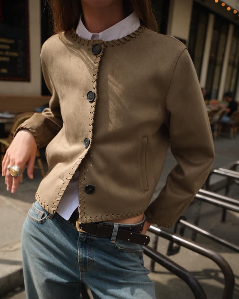 Zara braided Faux Suede Jacket  - Image 1