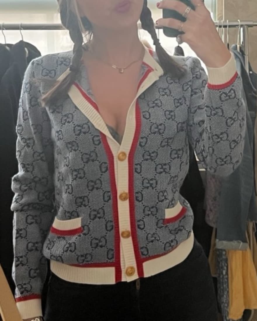 Gucci Wool Printed Cardigan - Image 1