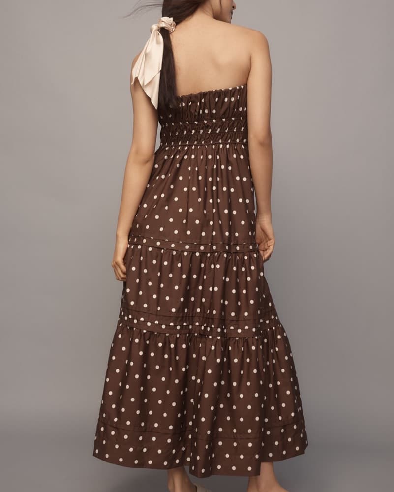 Anthropologie Polka Dot Midi Dress - Image 4
