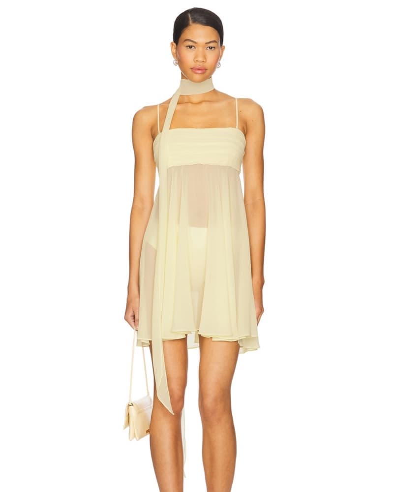 SER.O.YA. Sahar Mini Sheer Dress  - Image 1