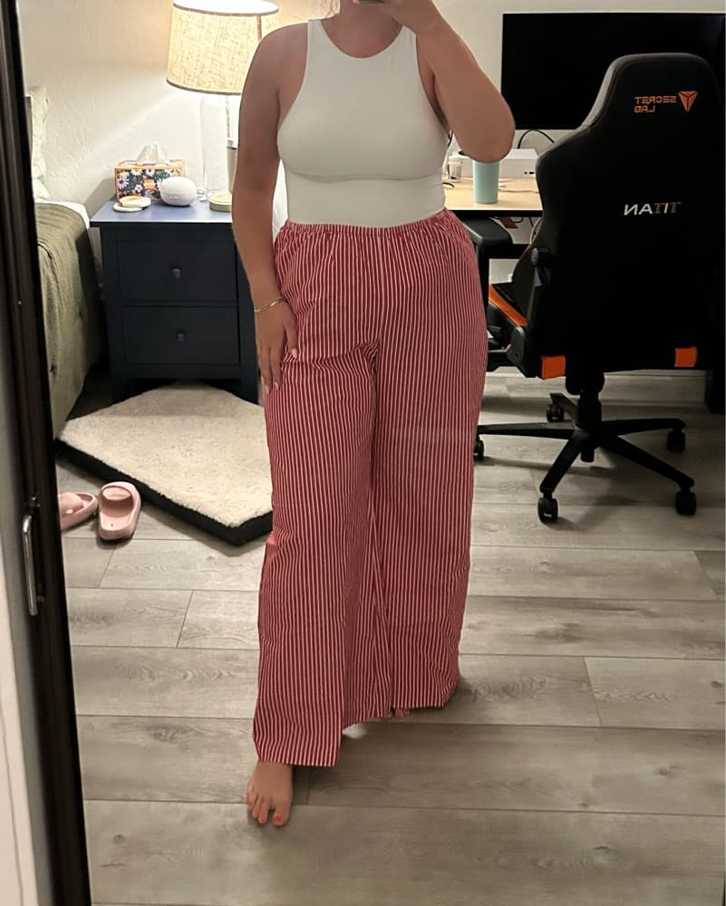 J Crew Oxford striped Cosmo Pants - Image 3