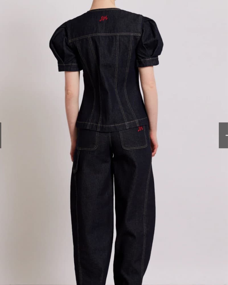Damson Madder Denim Top - Image 2