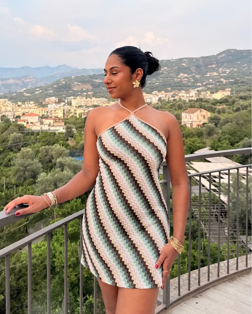 Patterned Mini Dress - Missoni esque - Image 1
