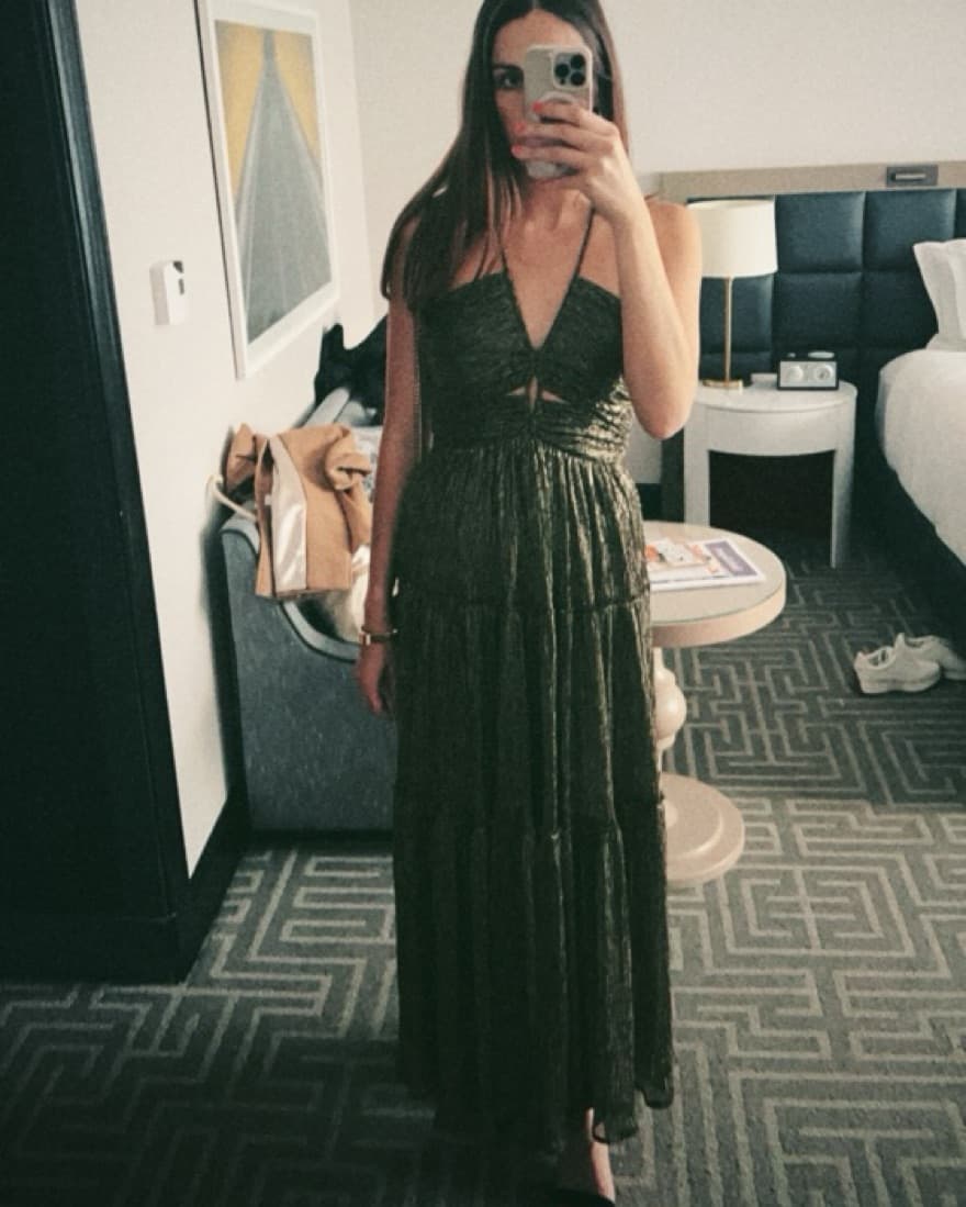 ALC Gold Kai Maxi Dress - Image 2