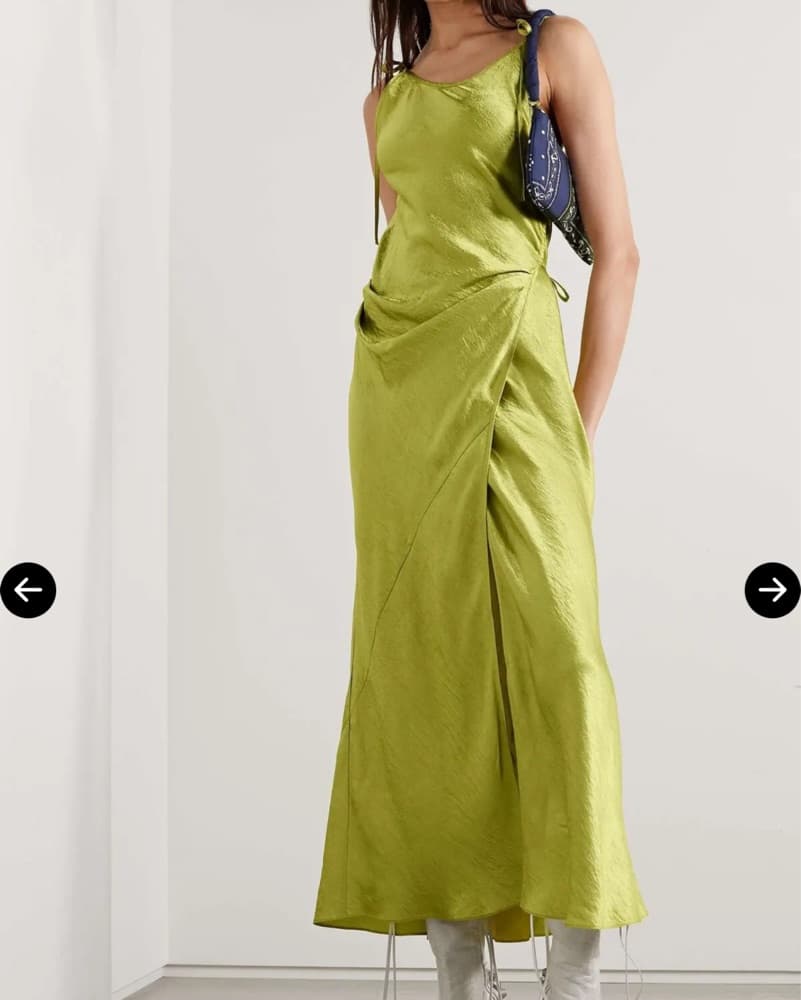 Acne Studios Green Midi Dress - Image 1