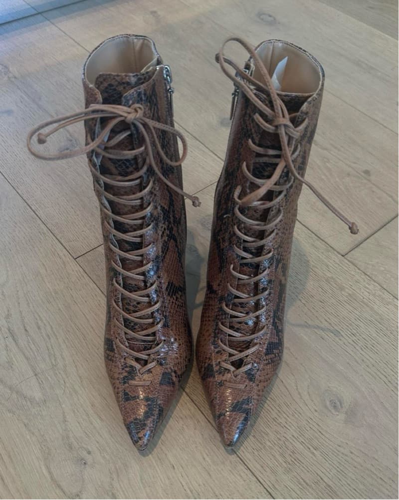 Schutz Brown snakeskin ankle boots  - Image 2