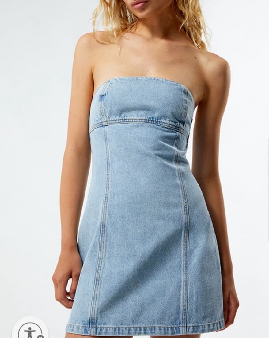 Cassidy Tube Denim Dress - Image 2