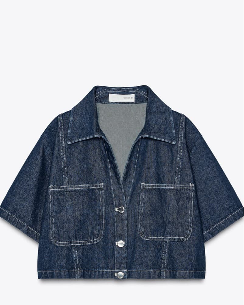Denim Shirt And Skort Set - Image 3