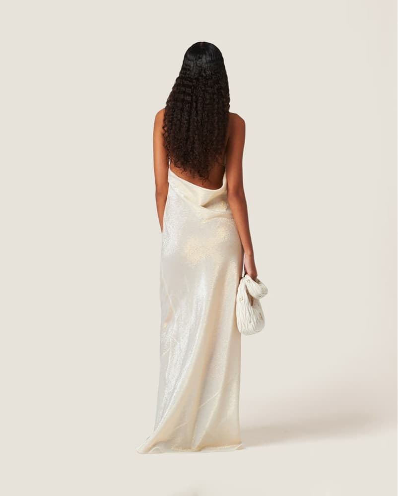 Miu Miu Gold Mesh Dress  - Image 2
