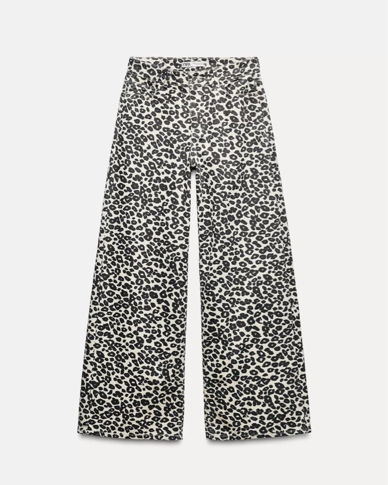 Zara Lepoard Jeans - Image 1