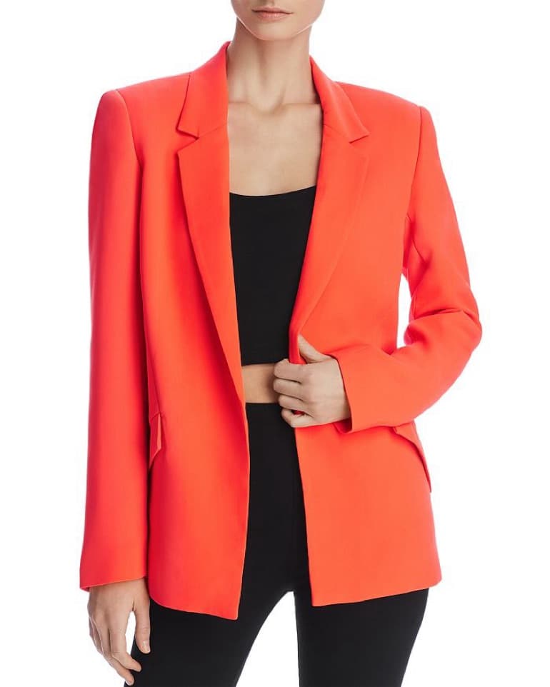 Bardot Duchess Open Blazer Neon Coral - Image 3