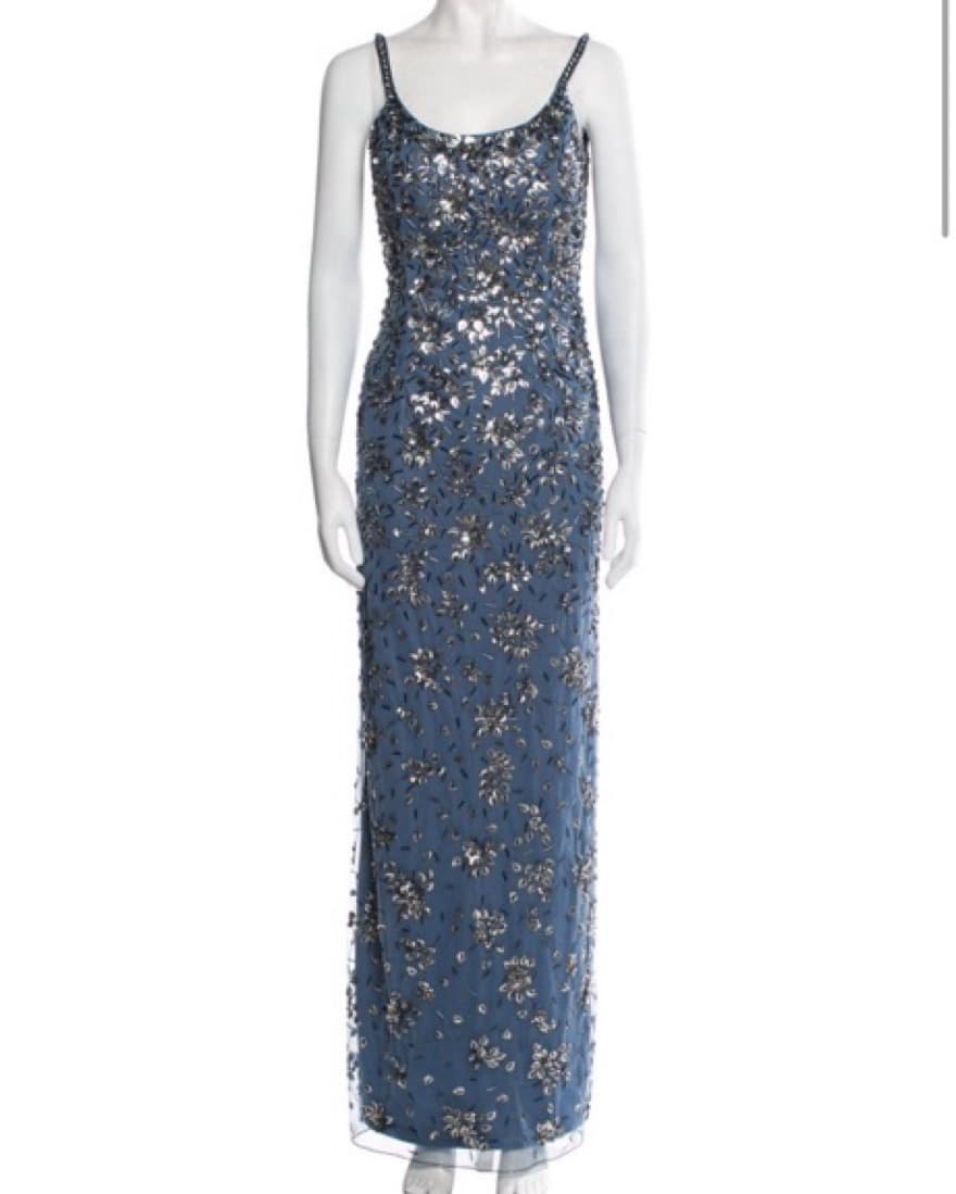 Blue Sparkle Mac Duggal Gown  - Image 1