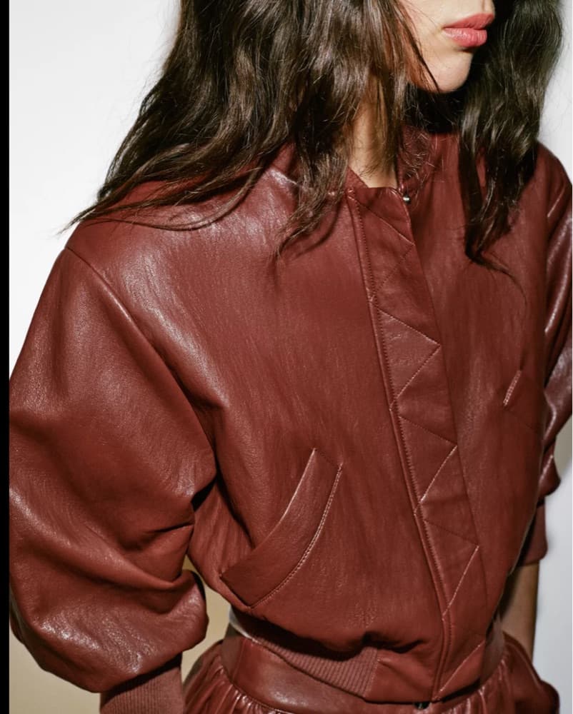 Leather Bomber  - Image 3