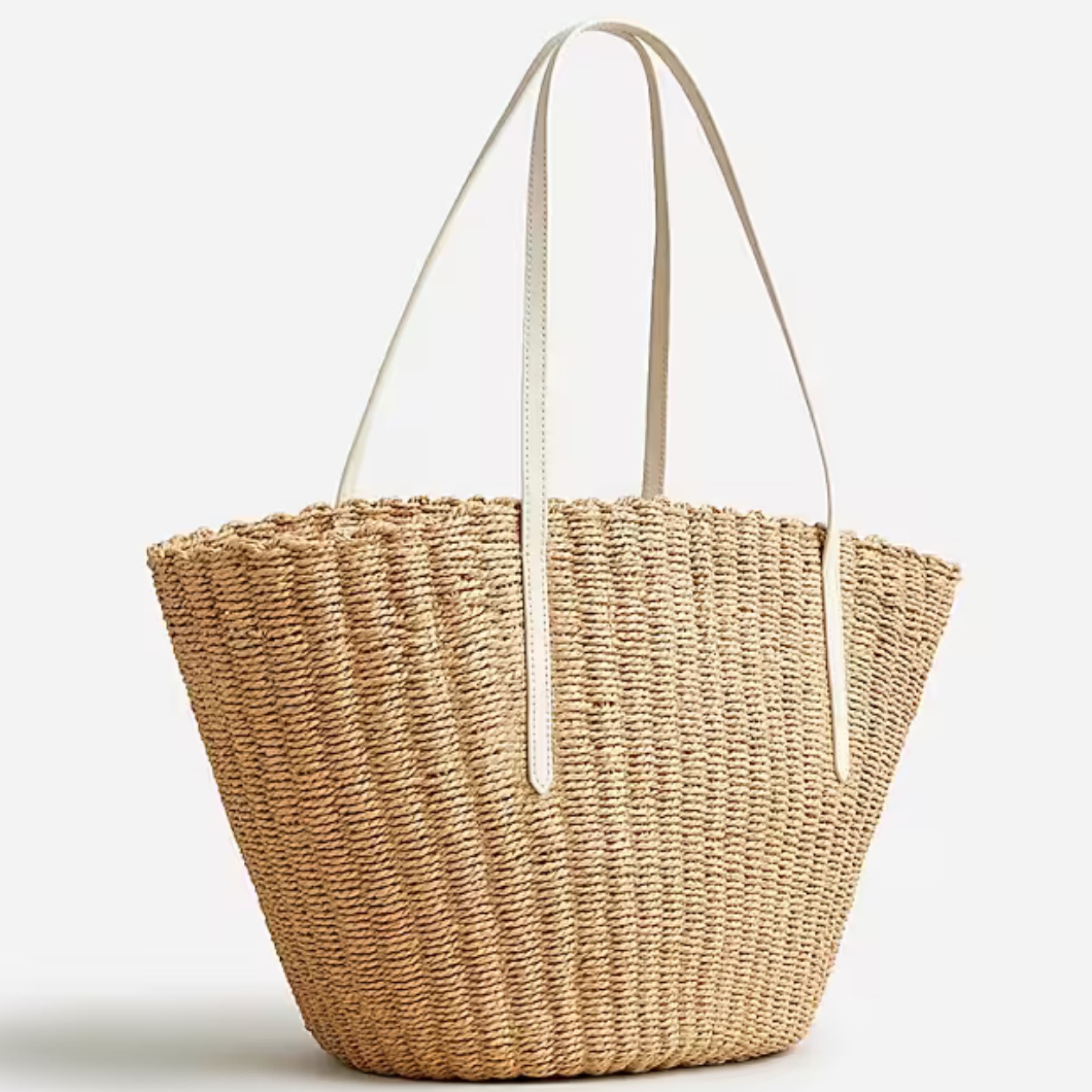 J. Crew Woven Straw Bag - Image 3