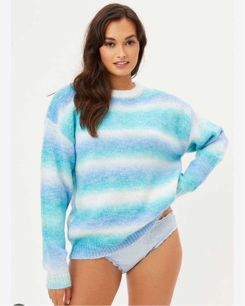 Frankies Bikinis Blue Sweater - Image 2
