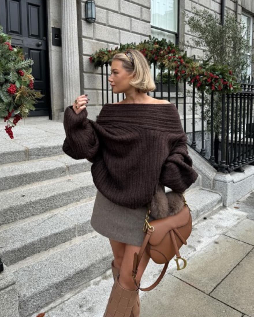 Source Unknown Off The Shoulder Sweater - Image 1