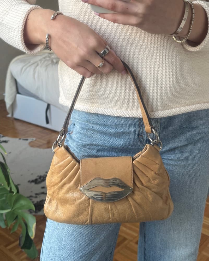 Vintage YSL Bag with Dali Lips - Image 1