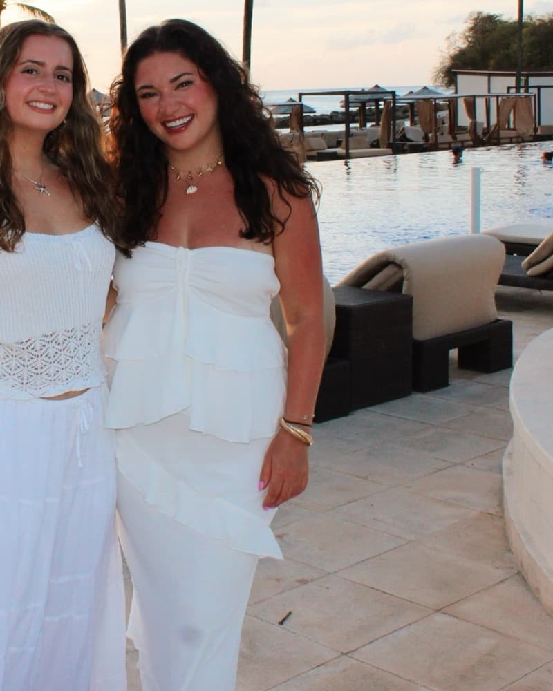 White Maxi Ruffle Skirt And Matching Top - Image 2