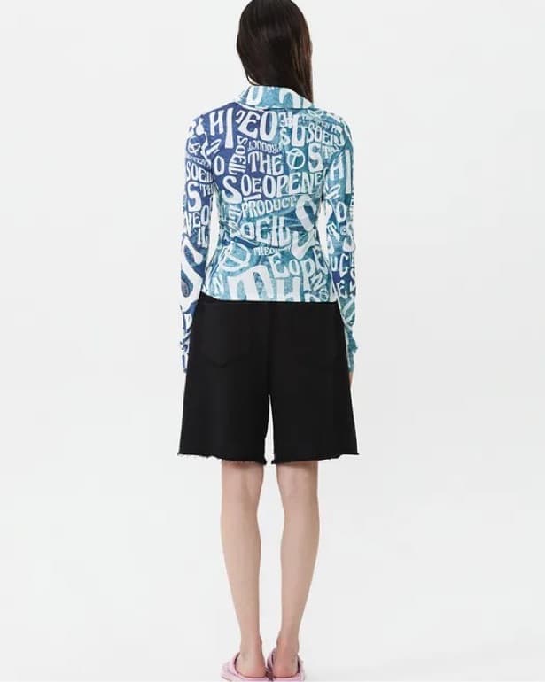 Blue Button Down Top - Image 2